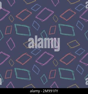 Seamless pattern design shape abstract doodle background illustration for digital and print Stock Vector
