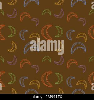 Seamless pattern design shape abstract doodle background illustration for digital and print Stock Vector