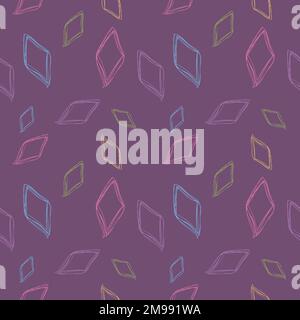 Seamless pattern design shape abstract doodle background illustration for digital and print Stock Vector