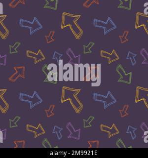 Seamless pattern design shape abstract doodle background illustration for digital and print Stock Vector