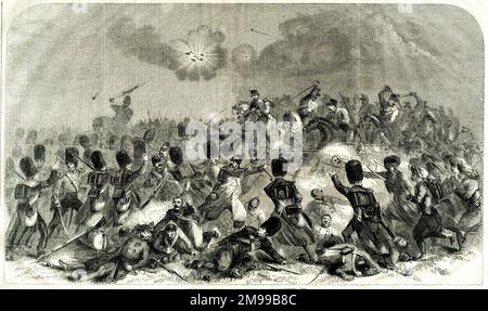 Battle of Inkerman, Crimean War, 5 November 1854. Stock Photo