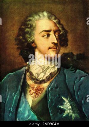 King Louis XV of France (1710-1774). Stock Photo