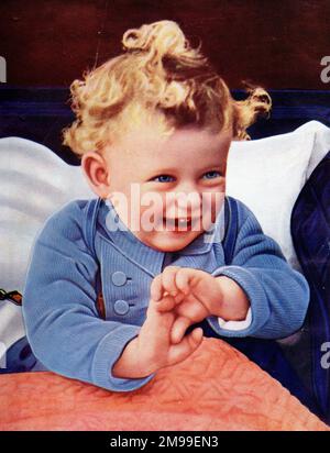 Prince Edward, Duke of Kent, as a baby. Stock Photo