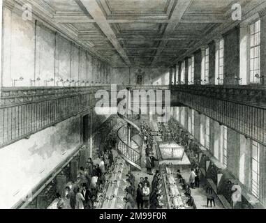 Interior of the General Post Office, London. Stock Photo