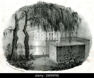 Napoleon's tomb on St Helena. Stock Photo