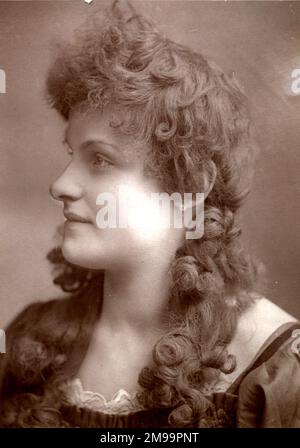 Unknown Victorian actress. Stock Photo