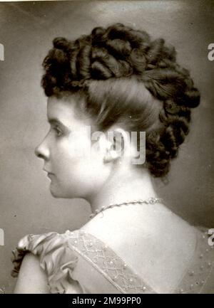 Unknown Victorian actress. Stock Photo