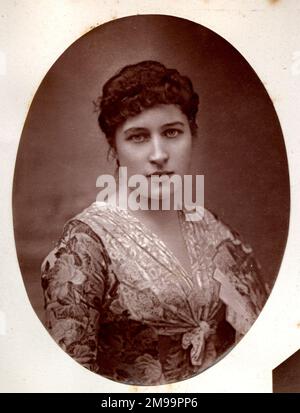 Unknown Victorian actress. Stock Photo