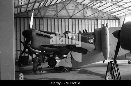 Attacker Type 4 - Fairey Firefly I 'J4-11/94' in the Royal Thai Air Force Museum at Don Mueang Royal Thai Air Force Base. Stock Photo