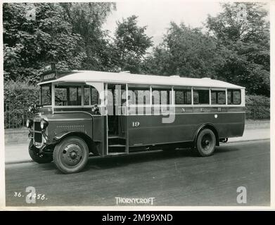 Ransomes London North Eastern Railway (LNER) bus, Aberdeen. Stock Photo