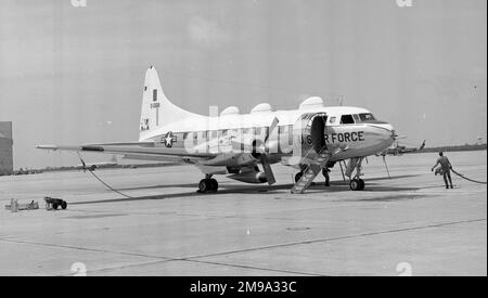 United States Air Force Convair VT-29B (msn 239) O-51-3811. Entering service as a standard T-29B, 3811 was converted to NT-29B with extra dorsal and ventral radomes and a Solar T41 APU in an underwing pod, to provide power for the training equipment. Later converted to VT-29B. Disposed of to MASDC as TB293 on 27 June 1975 Became N91704 with Lansing Community College, Michigan on 7 April 1977. Registered to Great Circle Aviation of Miami, Florida on 26 February 1979 Registered VY-LLA Mar 1979. Seized by US Customs at Miami on drugs run as registration VY-LLA was illegal. Back to N91704 with F Stock Photo