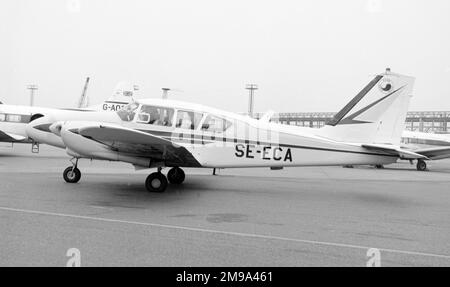 Piper PA-23-250 Aztec B SE-ECA (msn 27-2199), operted by Nyge Aero, Se-ECA crashed into the Baltic Sea off Gotland, on approach to Visby Airport, with one fatality, the pilot, on 27 August 1965. Stock Photo