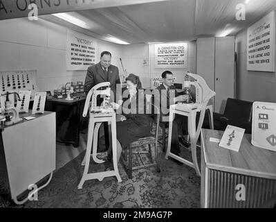 The British Industries Fair - held at Olympia and Earls Court, London, from 5 to 16 May 1947. Organised by the Export Promotion Department of the Board of Trade. Stock Photo