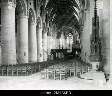 Tewkesbury Abbey, interior, Gloucestershire, England. Stock Photo