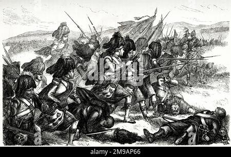 Advance of the Highlanders, Battle of the Alma, 20 September 1854, Crimean War Stock Photo
