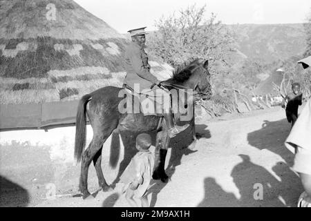 Zulu village: with villagers. Stock Photo