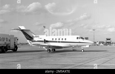 Hawker Siddeley HS.125-400A EI-BRG (msn 25281), of Ven Air-Anglo-Irish Meats, at London Heathrow Airport. Stock Photo