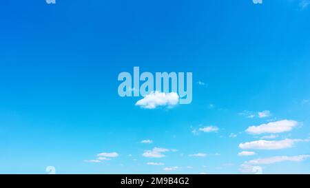 Clear blue sky - Background, panoramic view Stock Photo