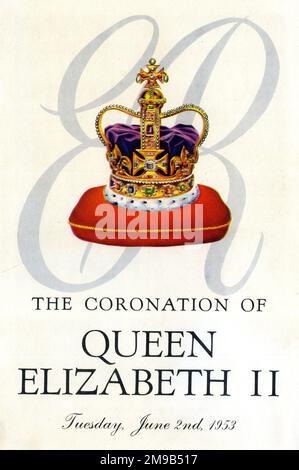 The Coronation of Queen Elizabeth II, Tuesday June 2nd 1953 Stock Photo