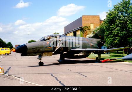 Luftwaffe - McDonnell Douglas F-4F Phantom II 37+83 (msn 4593), of JagdBomberGeschwader 35, at RAF Waddington on 2 August 1986. Stock Photo