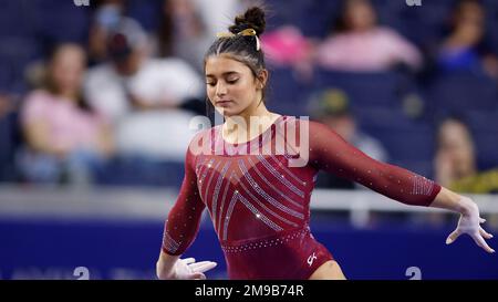 Denver's Rosie Casali competes in the vault during an NCAA gymnastics ...