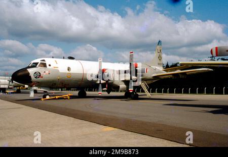 United States Navy (USN) - Lockheed P-3C-190-LO Orion 161011 (MSN 285A-5695), of VP-26, based at at NAS Brunswick, Maine., at Greenham Common for the international Air Tattoo on 29 June 1981. Stock Photo