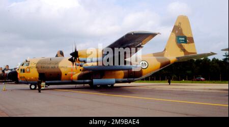 Royal Saudi Air Force - Lockheed C-130H Hercules 1619 (msn 4758), of the 16th Squadron, at RAF Greenham Common, on 23 June 1979 for the International Air Tattoo. Stock Photo