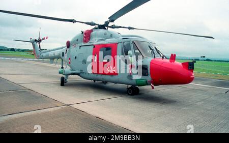 Royal Navy - Westland Lynx HAS.2 XZ238 '434' (msn 026), the HMS Endurance Ship's Helicopter, at the Yeovilton International Air Day on 12 July 1996. Stock Photo