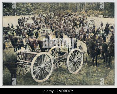 Federal flying artillery for the attack on Richmond, Virginia during the American Civil War Stock Photo