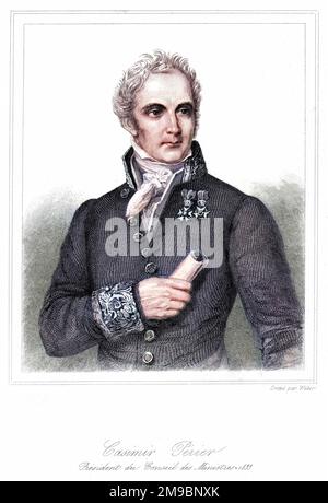 CASIMIR PIERRE PERIER French statesman, president du Conseil des Ministres. Stock Photo