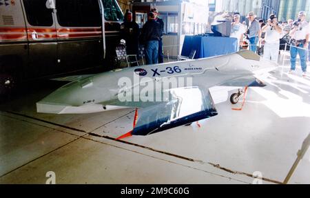 McDonnell Douglas X-36 'Tailless Fighter Agility Research Aircraft' A/Vnumber 1, on display at the National Museum of the United States Air Force at Wright-Patterson Air Force Base near Dayton, Ohio. Stock Photo