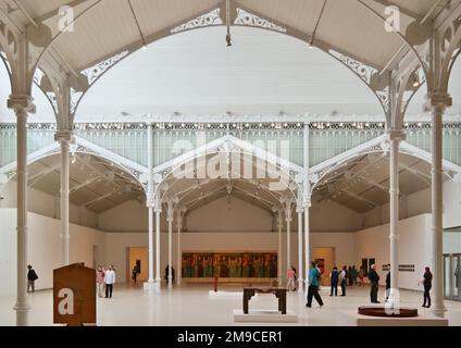 Madrid, Spain - May 2018: Palacio de Velazquez, an art gallery in the Parque del Retiro in Madrid Stock Photo
