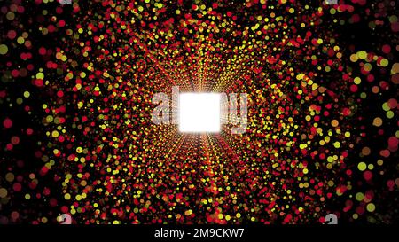 Particles tunnel. Computer generated 3d render Stock Photo - Alamy
