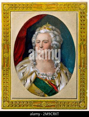 Catherine II the Great of Russia (1762 - 1796) Stock Photo