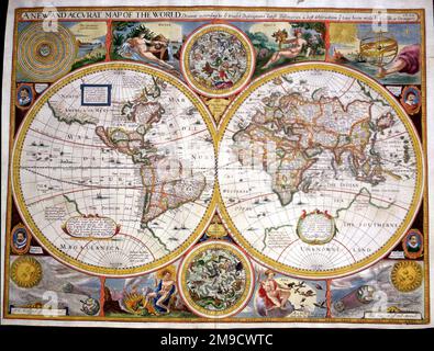 Map of the World, 1627 Stock Photo - Alamy