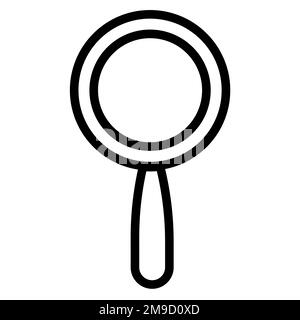 Forensic search line icon isolated on white background. Black flat thin icon on modern outline style. Linear symbol and editable stroke. Simple and pi Stock Vector