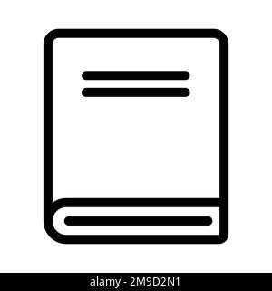 Manual line icon isolated on white background. Black flat thin icon on modern outline style. Linear symbol and editable stroke. Simple and pixel perfe Stock Vector