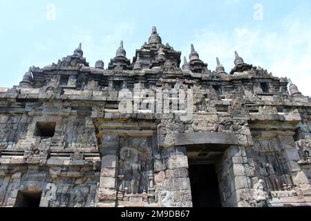Entrance gate of Plaosan temple in Java, Indonesia. Taken in July 2022 ...