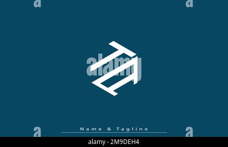 Alphabet letters Initials Monogram logo TA , AT Stock Vector