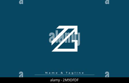 Alphabet letters Initials Monogram logo TG , GT Stock Vector