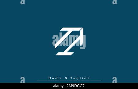 Alphabet letters Initials Monogram logo TI , IT Stock Vector