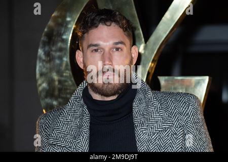 David Alexander Flinn attending the Saint Laurent Menswear Fall-Winter 2023-2024 show as part of Paris Fashion Week in Paris, France on January 17, 2023. Photo by Aurore Marechal/ABACAPRESS.COM Stock Photo