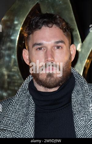 David Alexander Flinn attending the Saint Laurent Menswear Fall-Winter 2023-2024 show as part of Paris Fashion Week in Paris, France on January 17, 2023. Photo by Aurore Marechal/ABACAPRESS.COM Stock Photo