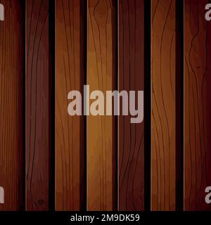 Realistic wood texture plank background, fiber texture pattern - Vector illustration Stock Vector