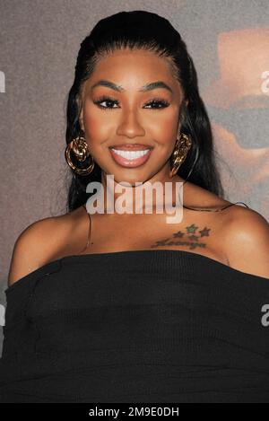 Los Angeles, CA. 17th Jan, 2023. Yung Miami at arrivals for YOU PEOPLE Premiere, Regency Village Theater, Los Angeles, CA January 17, 2023. Credit: Elizabeth Goodenough/Everett Collection/Alamy Live News Stock Photo