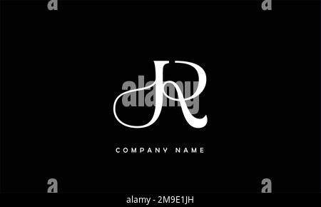 RJ, JR Abstract Letters Logo Monogram Stock Vector