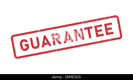 Grunge Guarantee word rubber stamp. Guarantee sign sticker set. Grunge vintage square label. Vector illustration isolated on white background Stock Vector