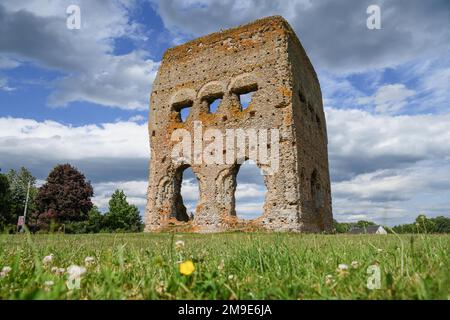 Temple of Janus, first century tower, Autun, Departement Saone-et-Loire, Region Bourgogne-Franche-Comte, Burgundy, France Stock Photo