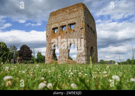 Temple of Janus, first century tower, Autun, Departement Saone-et-Loire, Region Bourgogne-Franche-Comte, Burgundy, France Stock Photo