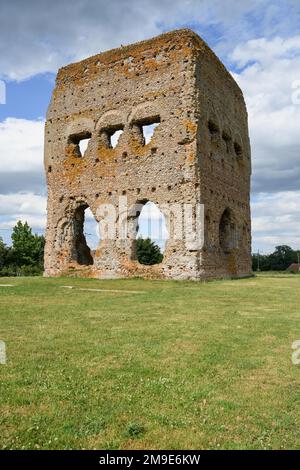 Temple of Janus, first century tower, Autun, Departement Saone-et-Loire, Region Bourgogne-Franche-Comte, Burgundy, France Stock Photo